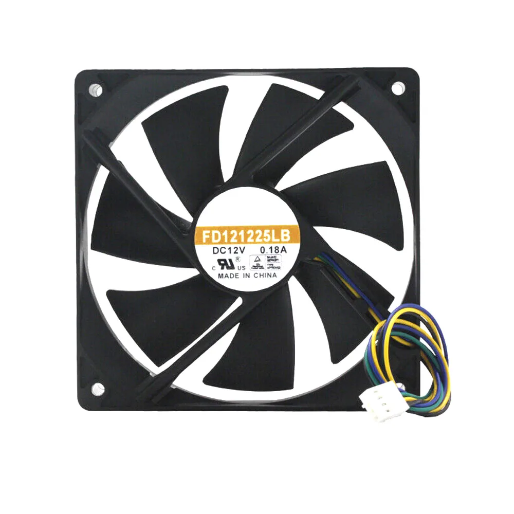 Cooling Fan FD121225LB 120x120x25mm DC12V 0.18V 4PIN 4Lines
