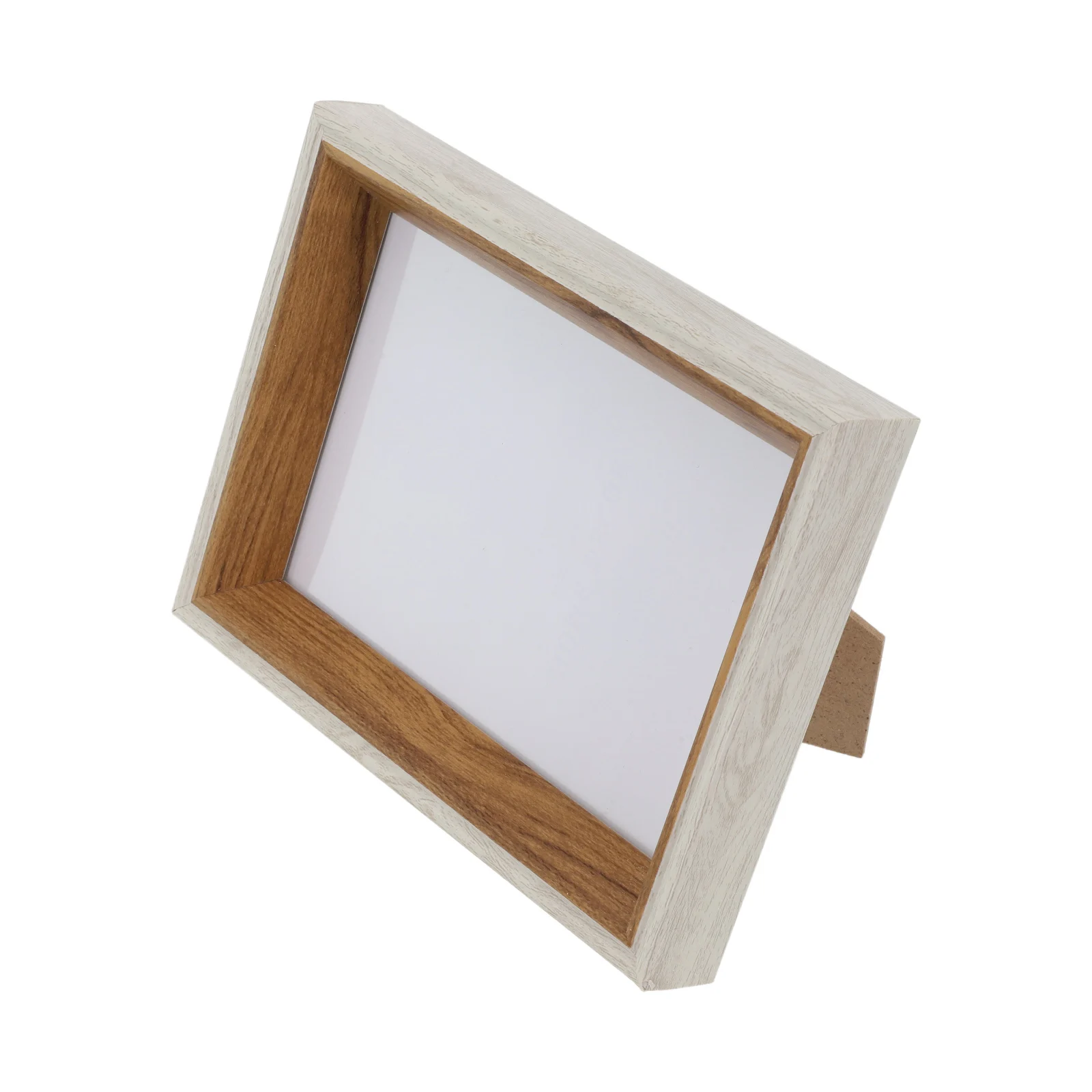 Functional Resin Photo Frame with MDF Back Panel for Horizontal or Vertical Setup Fits 5 Inch 6 Inch 7 Inch 10 Inch and For A4
