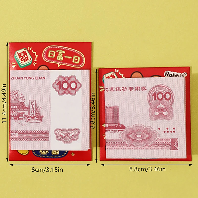 6PCS Chinese New Year Lucky Red Envelope Dragon Year 2024 Gifts Money Pocket Red Packet New Year Supplies