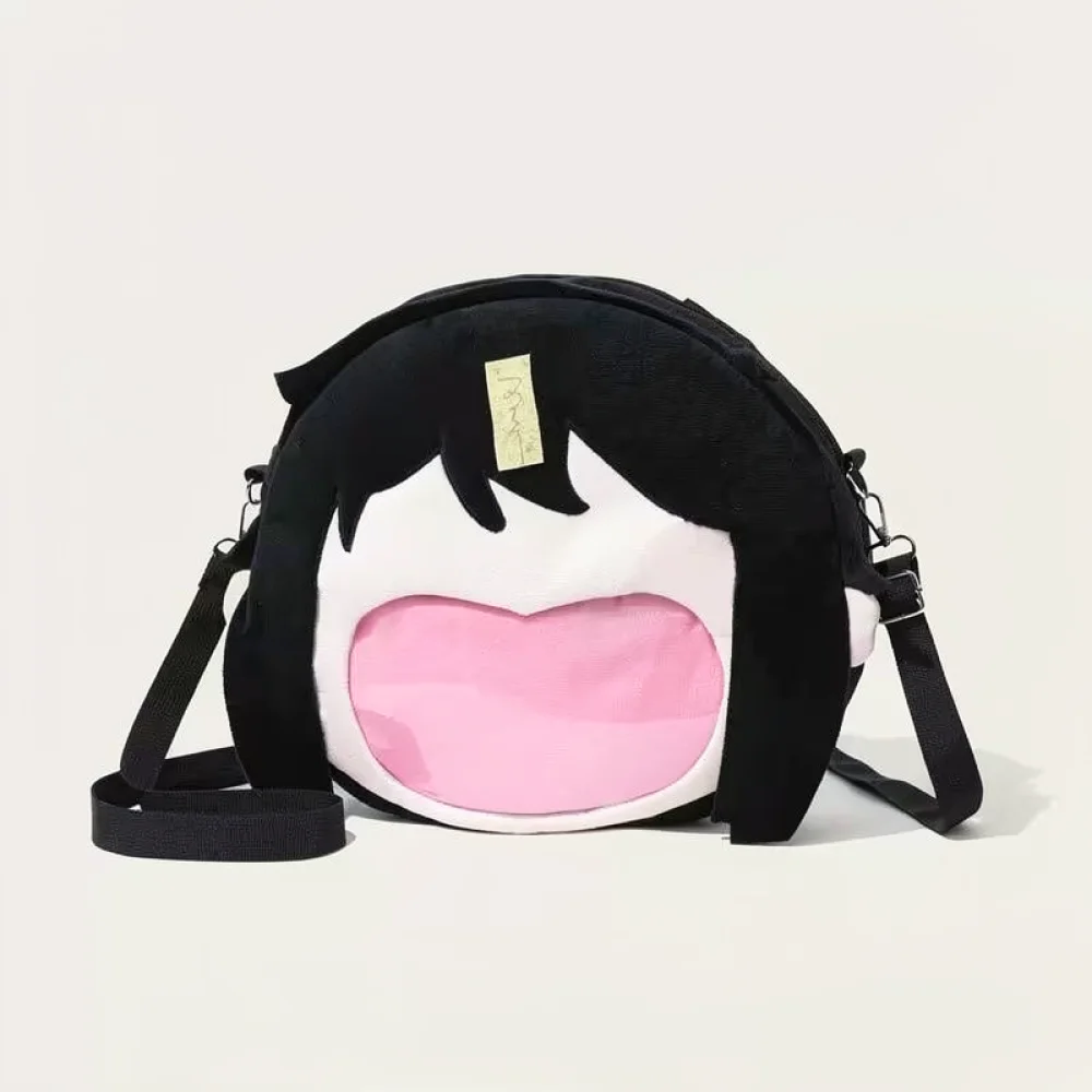 Premium Plush Ita Bag Backpack Transparent Display Compartment Anime Theme Accessory Casual Daily Shoulder Bag