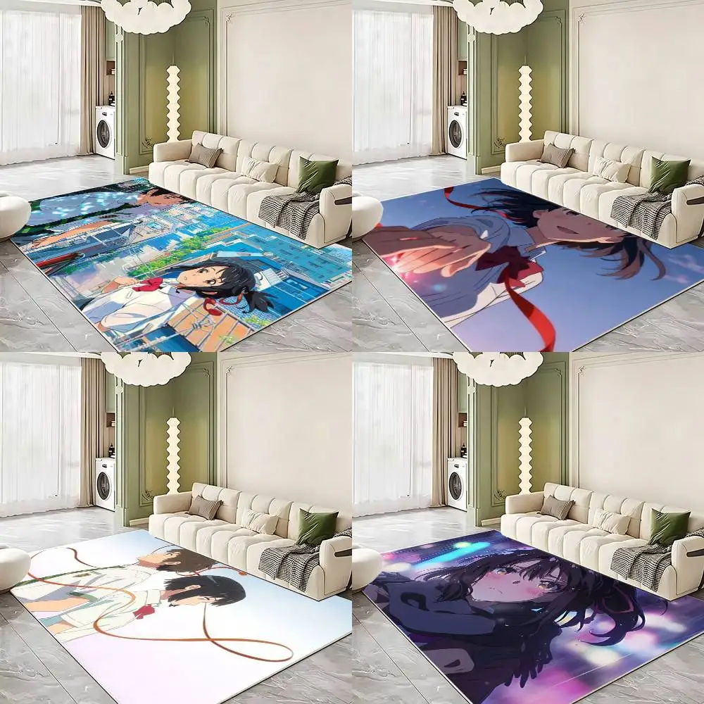 Classic Anime Your Name Soft Thick Non-Slip Mat for Living Room Bedroom Kitchen Decor Rugs