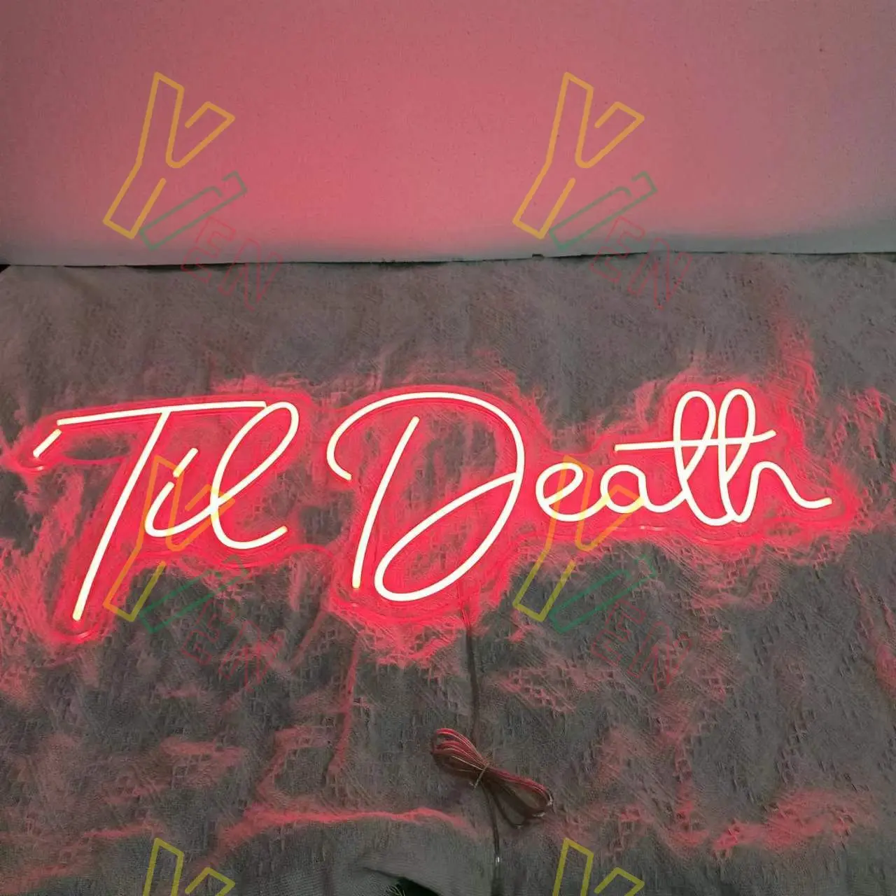 

USB Til Death Neon Sign, Wedding Party Neon Sign, Wedding Neon Sign, Custom Neon Sign, 5v Neon Sign, USB Neon Sign