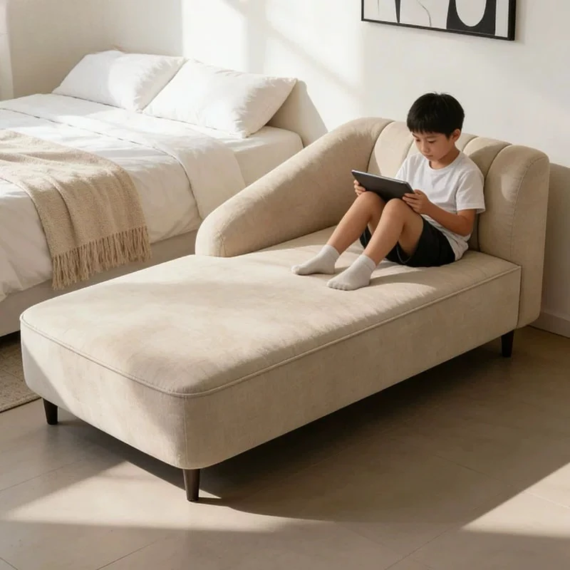 Simple modern chaise longue bedroom study chaise longue sofa balcony household sofa bed end chaise longue sofa