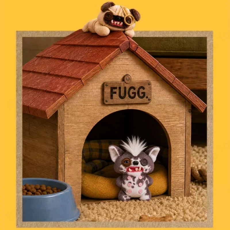 Fuggler Fugg Mutts Plush Bag Charm Series Blind Box Funny Ugly Monster Puppy Keychain Decoration Collection Toy Birthday Gift view 4