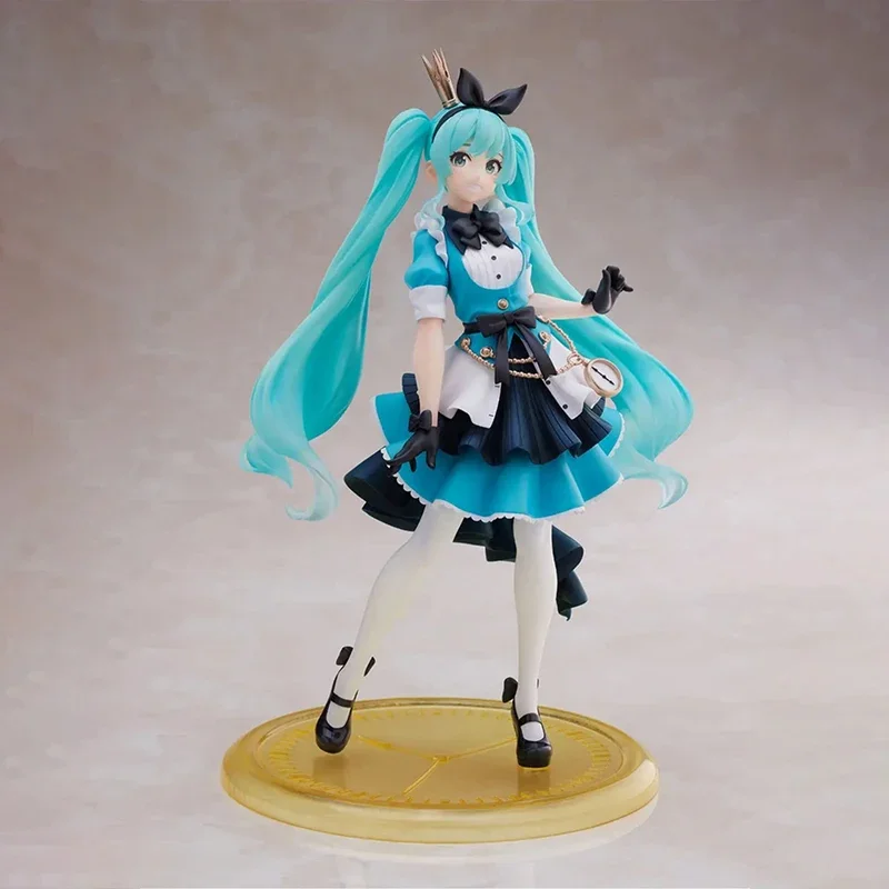 bandai-21cm-original-taito-amp-hatsune-miku-alice-in-wonderland-series-anime-action-figure-model-toys-gift-for-birthday