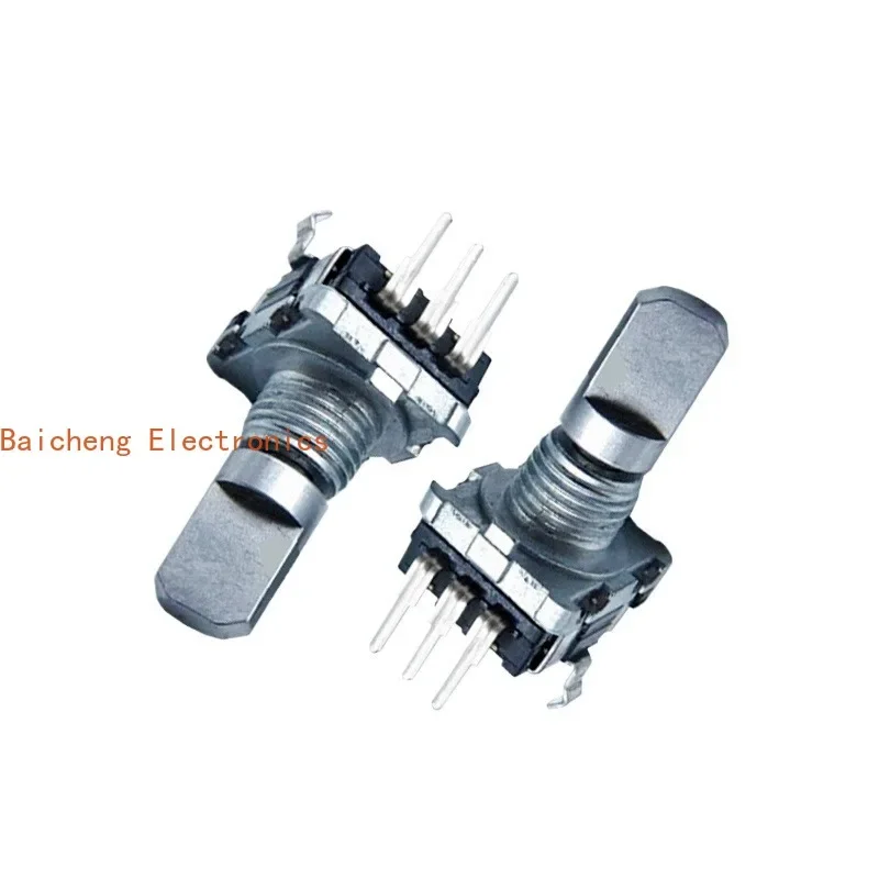 10PCS EC11 encoder DC11B2021494 power amplifier 20 pulse with push switch half axis 15mm