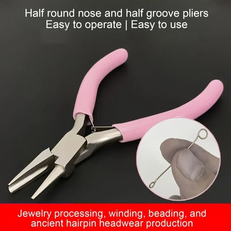 Professional Round Concave Pliers for Jewelry Making Mini Precision Wire Loop Ideal DIY Manual Tools Jewelry Making Supplies image 4
