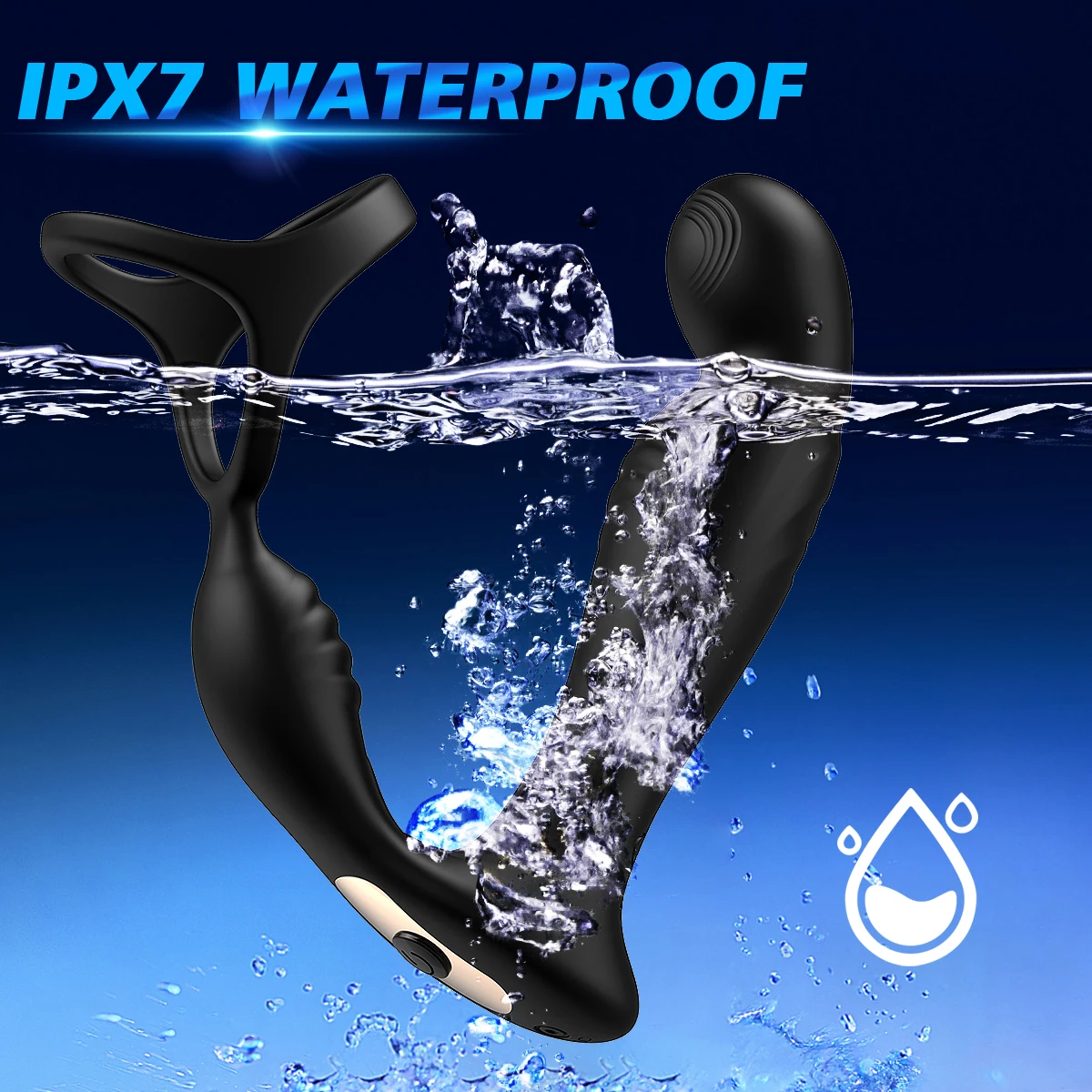 Массажер простаты с управлением через приложение для мужчин, анальный вибратор для геев с кольцом задержки эякуляции, стимулятор, Анальная пробка, мужские секс-игрушки для геев