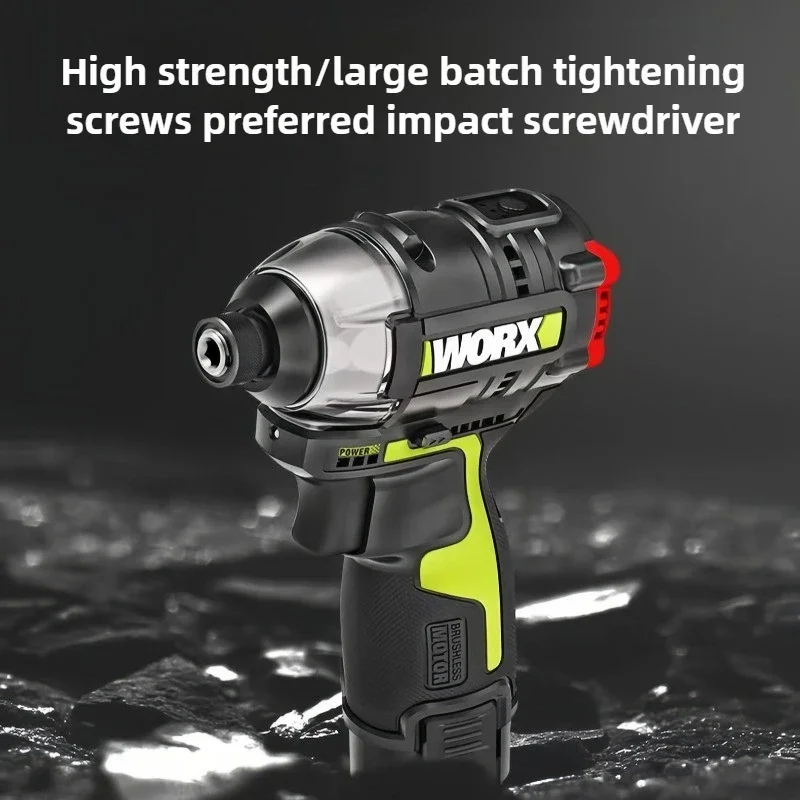 WORX WU132X Brushless Impact Screwdriver - 160Nm High Torque, Professional - Grade with Smart One Power One Charge System