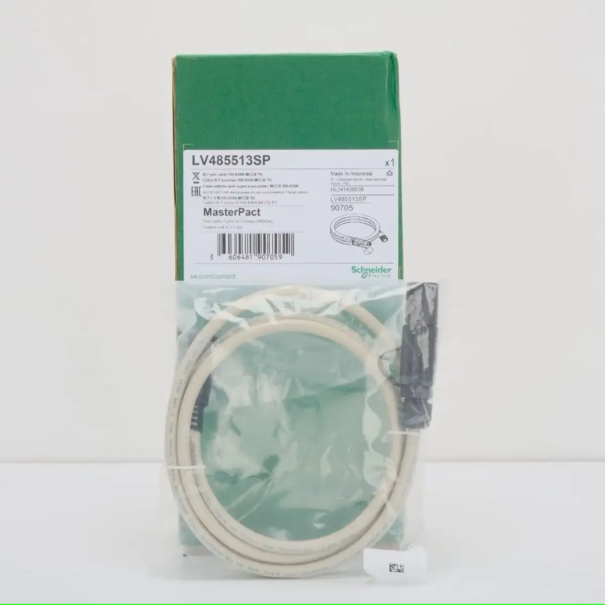 LV485513SP test cable for service interface, 7 pins cable, for MicroLogic 5.0/6.0/7.0 trip units