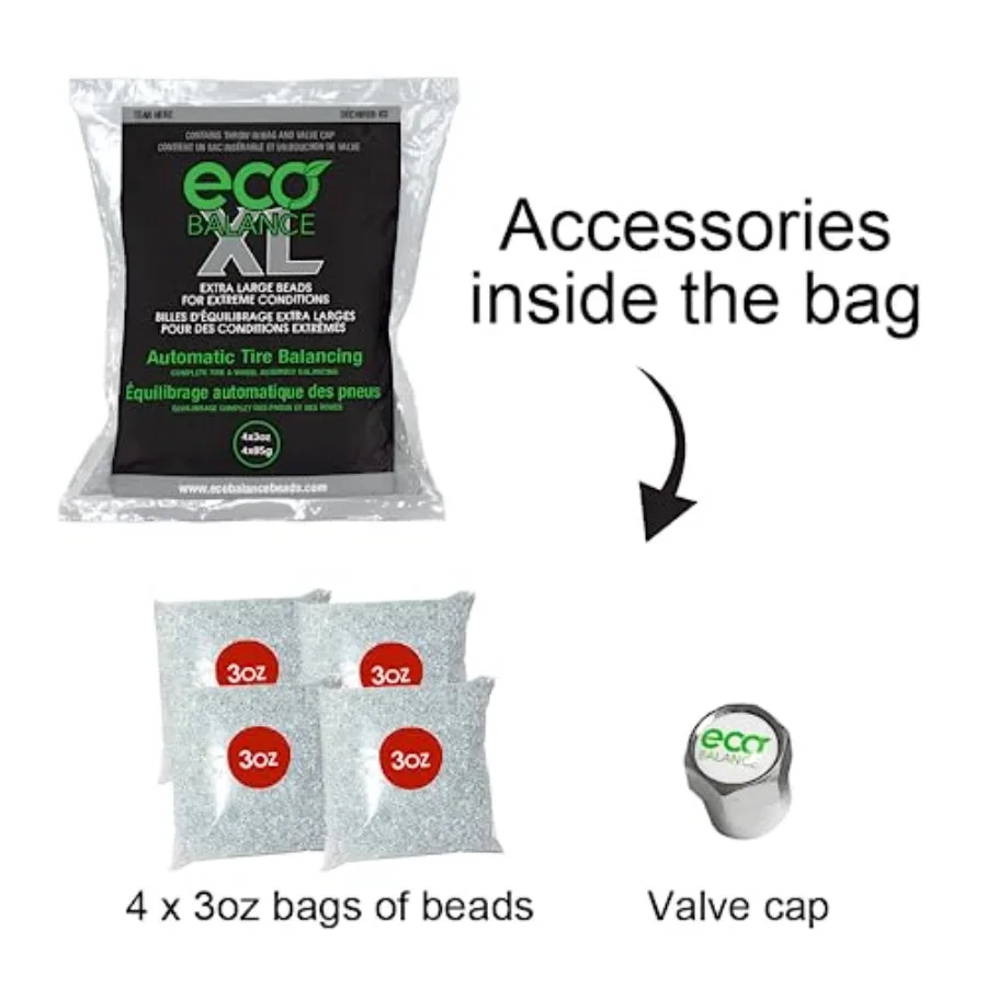 03-ECOXL12 ECO XL Extreme Condition Tire/Wheel Balancing Beads - Off-Road Vehicles Light Duty Truck Tires 12 Balance Bead Bags