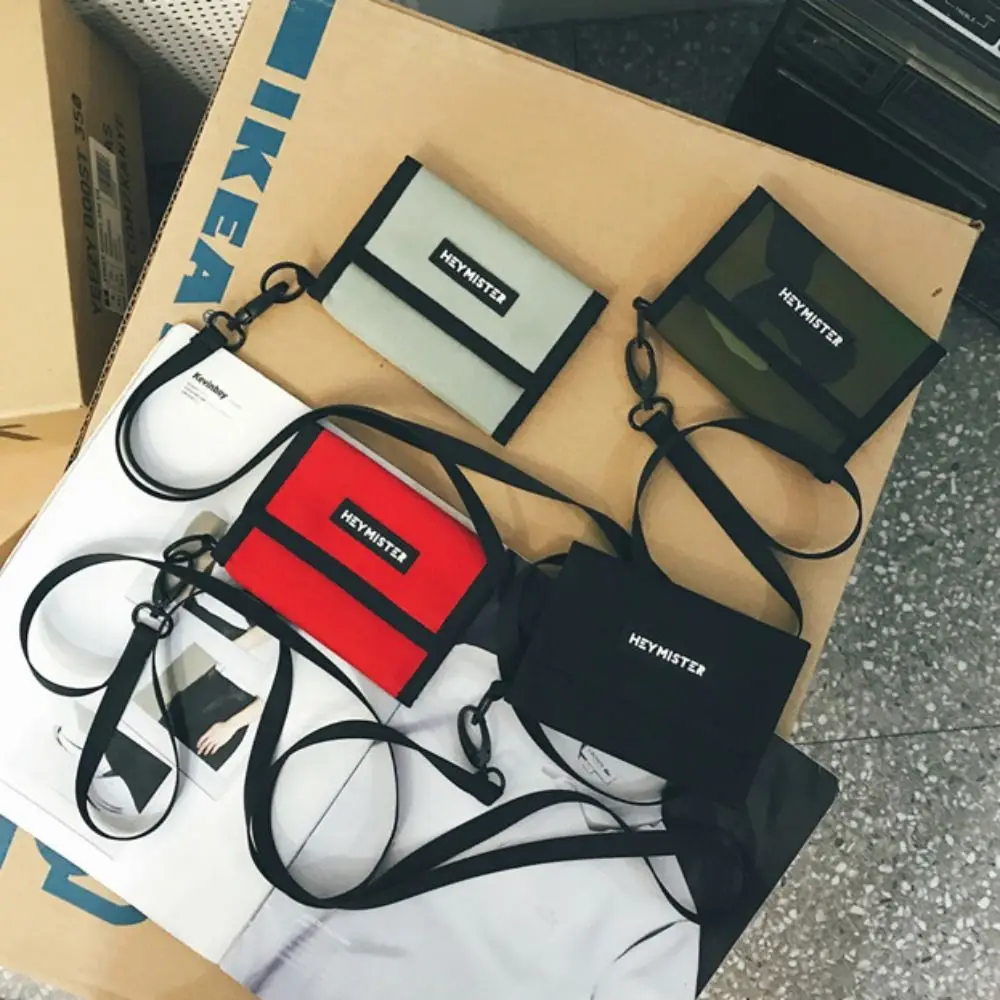 محفظة رياضية للرجال والسيدات ، حامل بطاقات غير رسمي ، محفظة عملات معدنية ، حقيبة تخزين مربعة ، اتجاه الطالب ، جديد ، #3