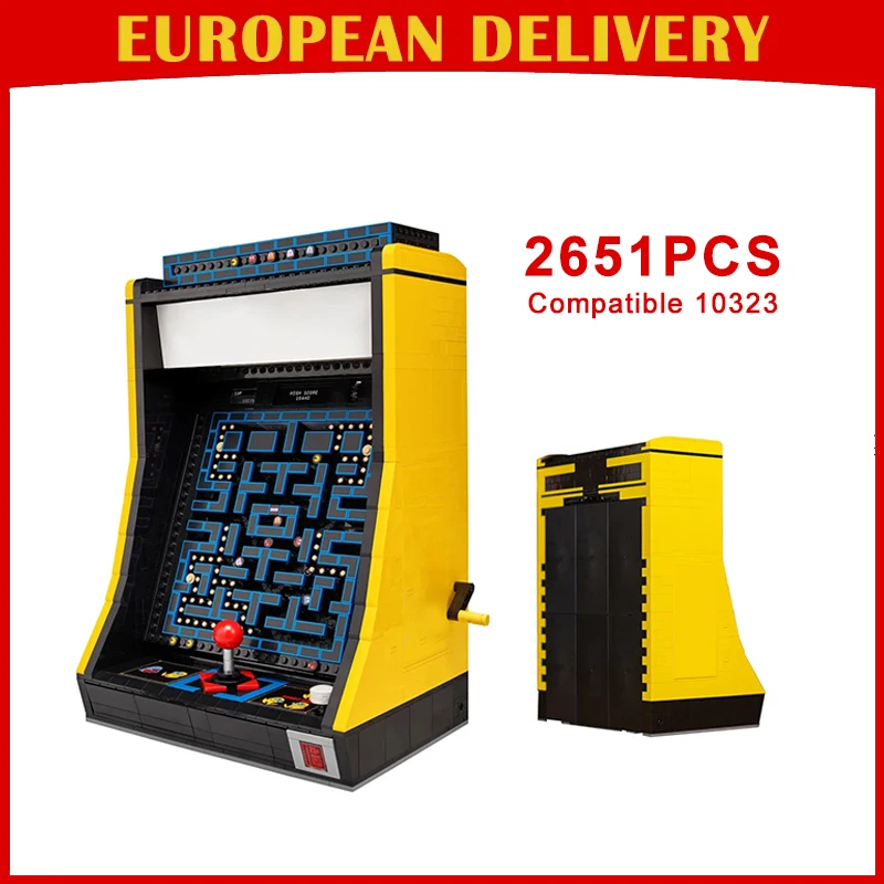 2651 Pezzi Modello Classico di Gioco Arcade, Blocchi da Costruzione, Mattoncini Labirinto Compatibili con Set 10323, Regalo di Compleanno per Adulti e Festività