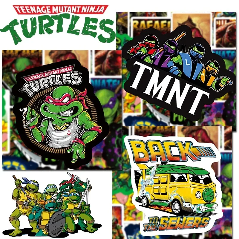 50PCS New Teenage Mutant Ninja Turtles Graffiti Stickers TMNT Trolley Case Cell Phone Case Handbook Laptop Waterproof Stickers