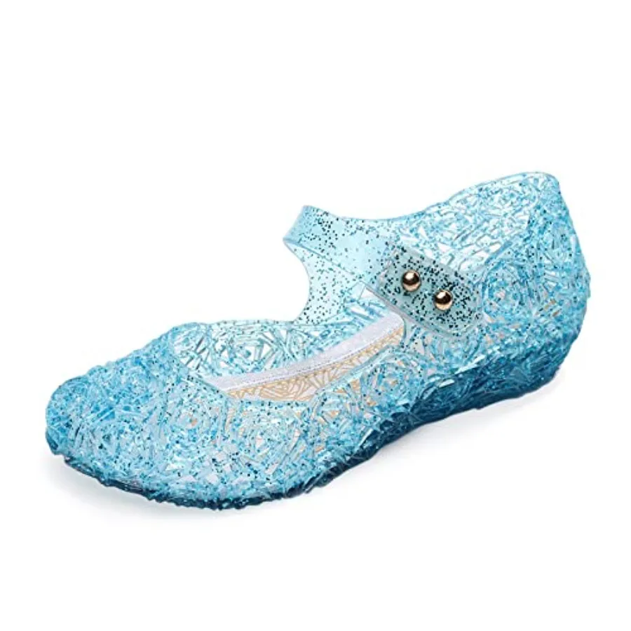 

Jelly Shoes for Girls, Snow Queen Princess Birthday Sandals for Little Girls, Sandals Size, Frozen Inspired Party Cosplay Costu