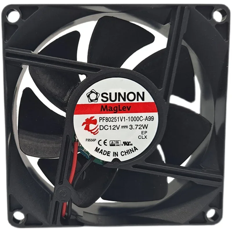 

PF80251V1-1000C-A99 12V 3.72w 4800rpm 60CFM fan magnetic levitation fan 8CM 80*80*25MM