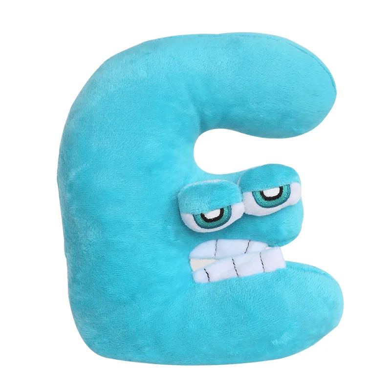 Alfabeto Lore juguetes de peluche muñeca A-Z Kawaii 26 letras en inglés juguetes de peluche niños regalos educativos de navidad
