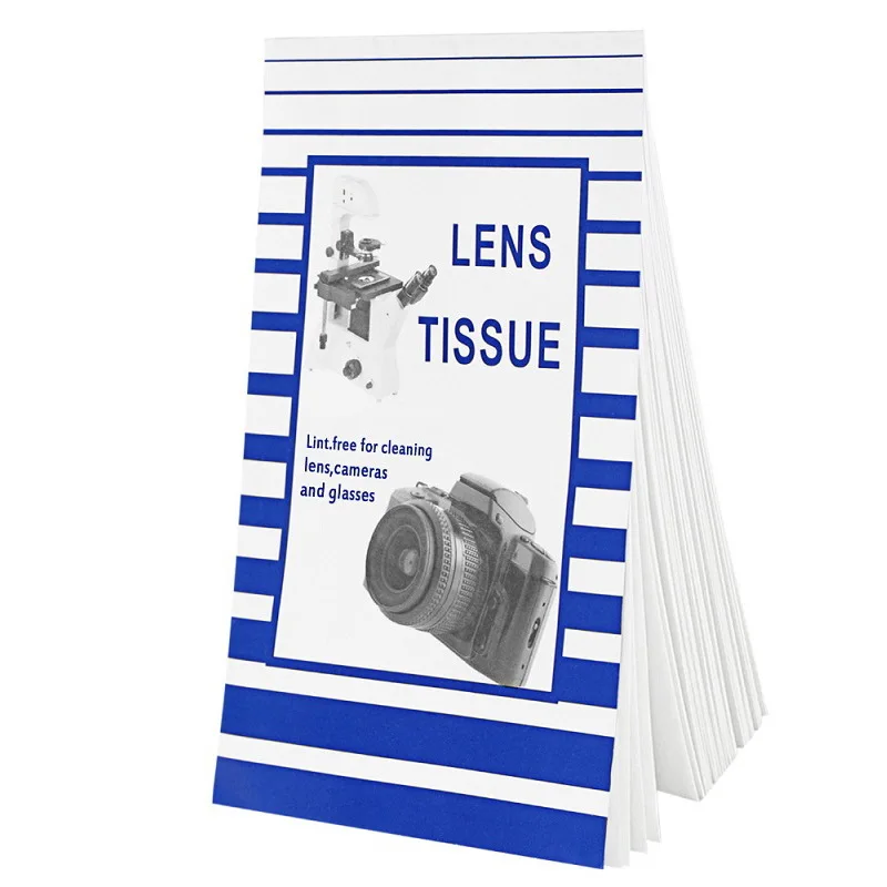 100 Sheets Camera Lens Cleaning Tissue Camera Lens Cleaning Microscope Cleaning Paper Eyeglasses Kit Lense Cleaner 2 Booklets