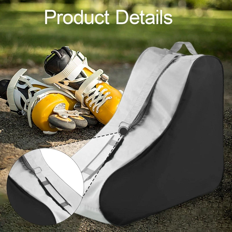 Kids Roller Skates Bag Container Portable Storage For Protective Figure Skates Quad Skates Inline Skates Ice Hockey Skate