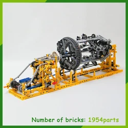 1954Pcs GBC Building Blocks Electric Braiding Machine Model DIY Bricks Technology Creative Assembly Toys For Kid MOC-2142