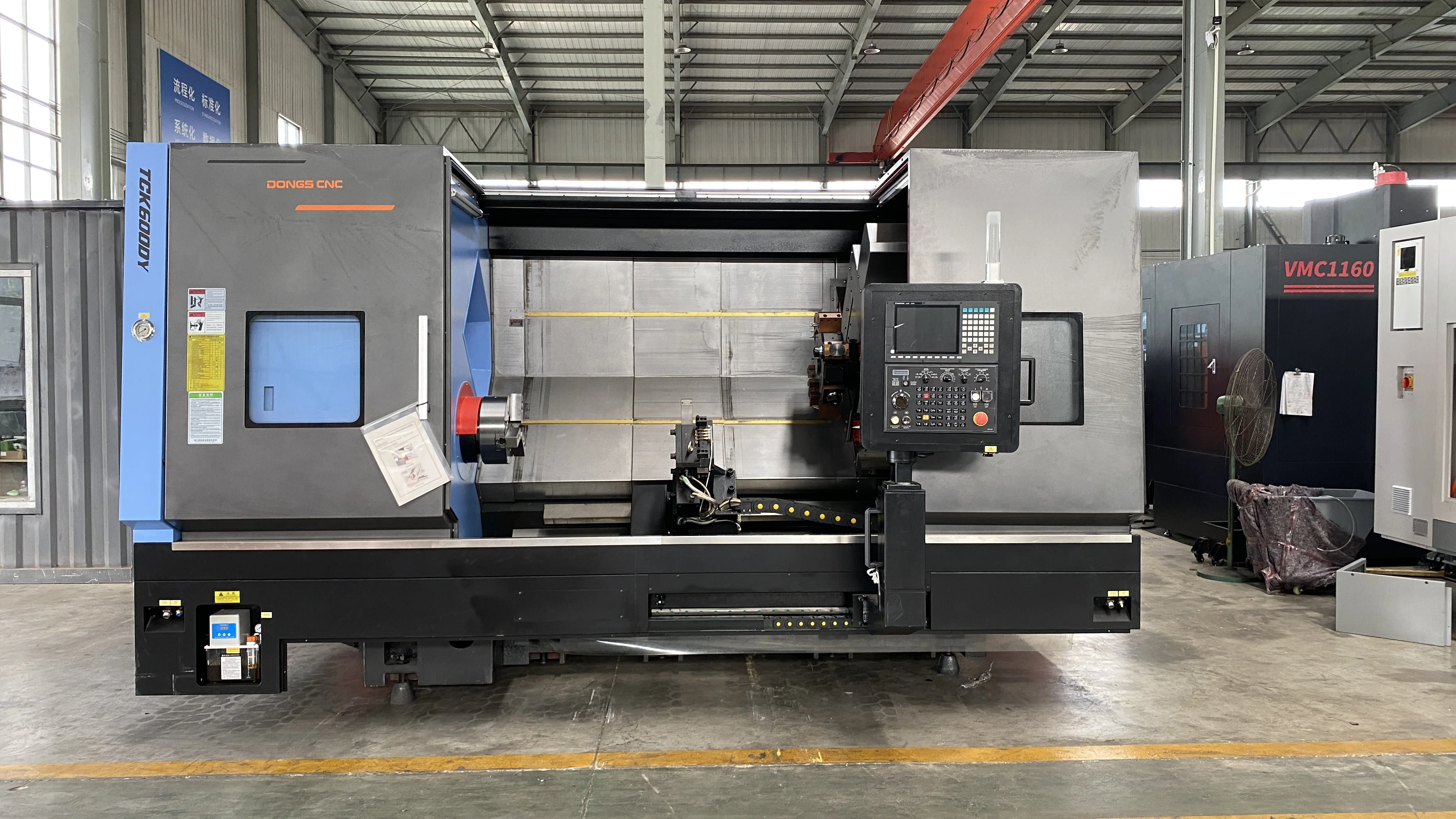 DONGS Multitasking Horizontal Slant Bed Lathe Heavy Turning Milling Center GSK 650/750 Swing 22-30 Spindle Power TCK600DY