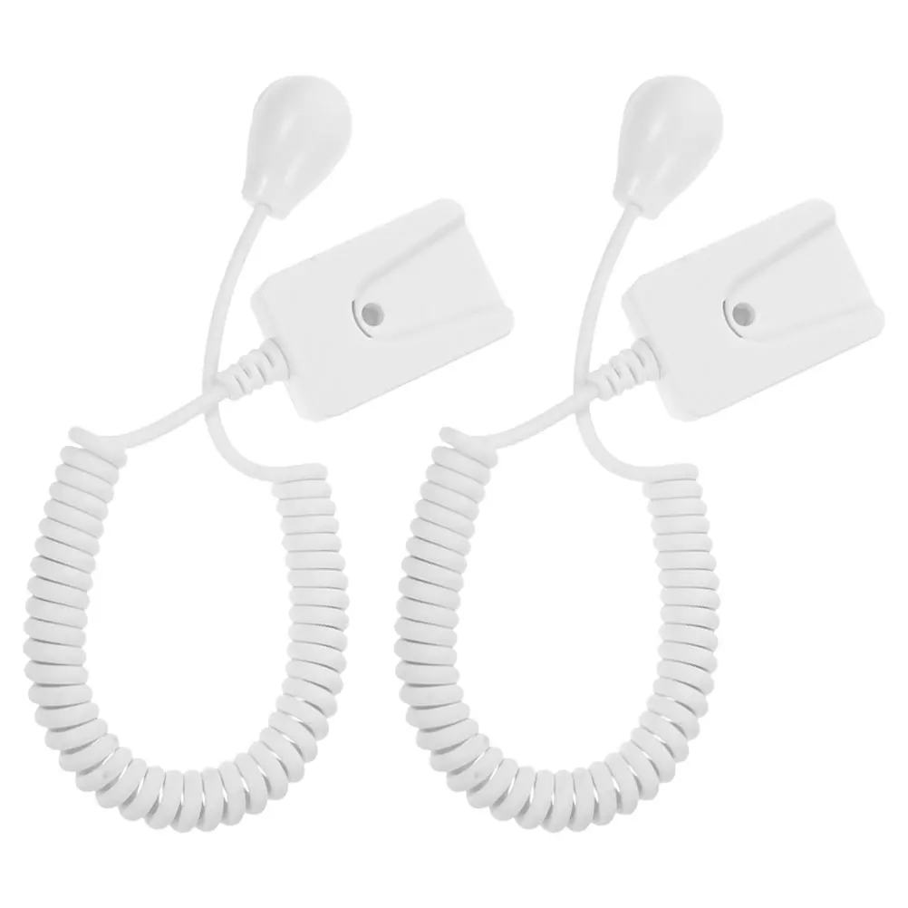 

2Pcs Remote Tether Retractable Anti-lost Leash Cable Desk Model Hook White Non-slip Theft Prevention Powerful