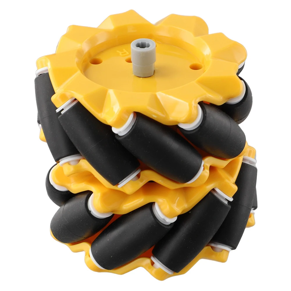 2pcs Omnidirectional Wheel Left + Right Wheel For Mecanum Wheel 48mm Omnidirectional Wheel DIY Smart Robot Car Accessories
