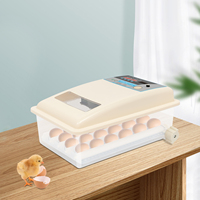 Egg Incubator 24 Eggs Digital Incubator Temperature Control & Automatic Egg Turner Clear Poultry Hatching Machine