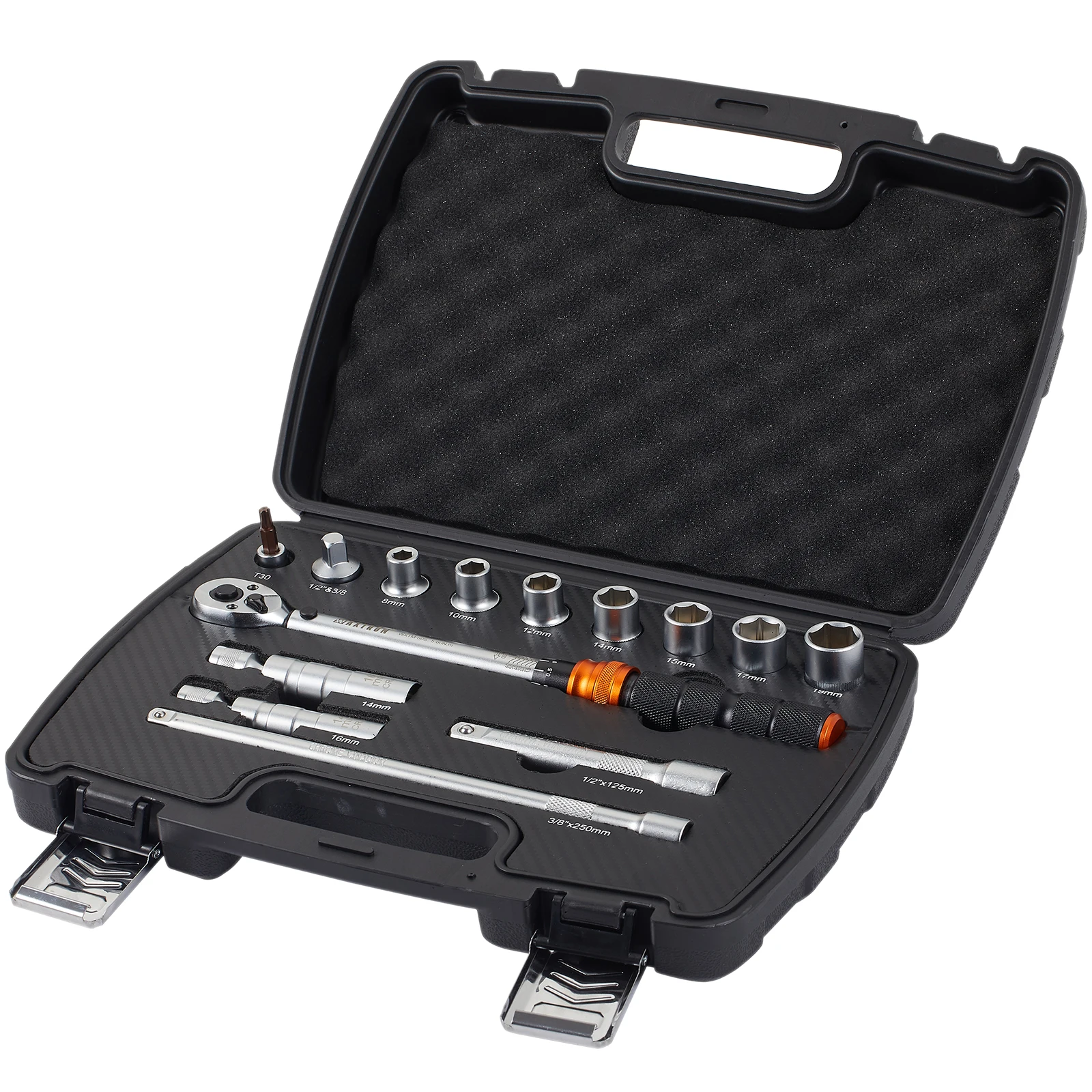 Waxtron 1/2 ''Momentsleutel 14PCS 5-60N.m Verstelbare Momentsleutel Voor Motorfiets Auto Professionele Klik Momentsleutel Hot