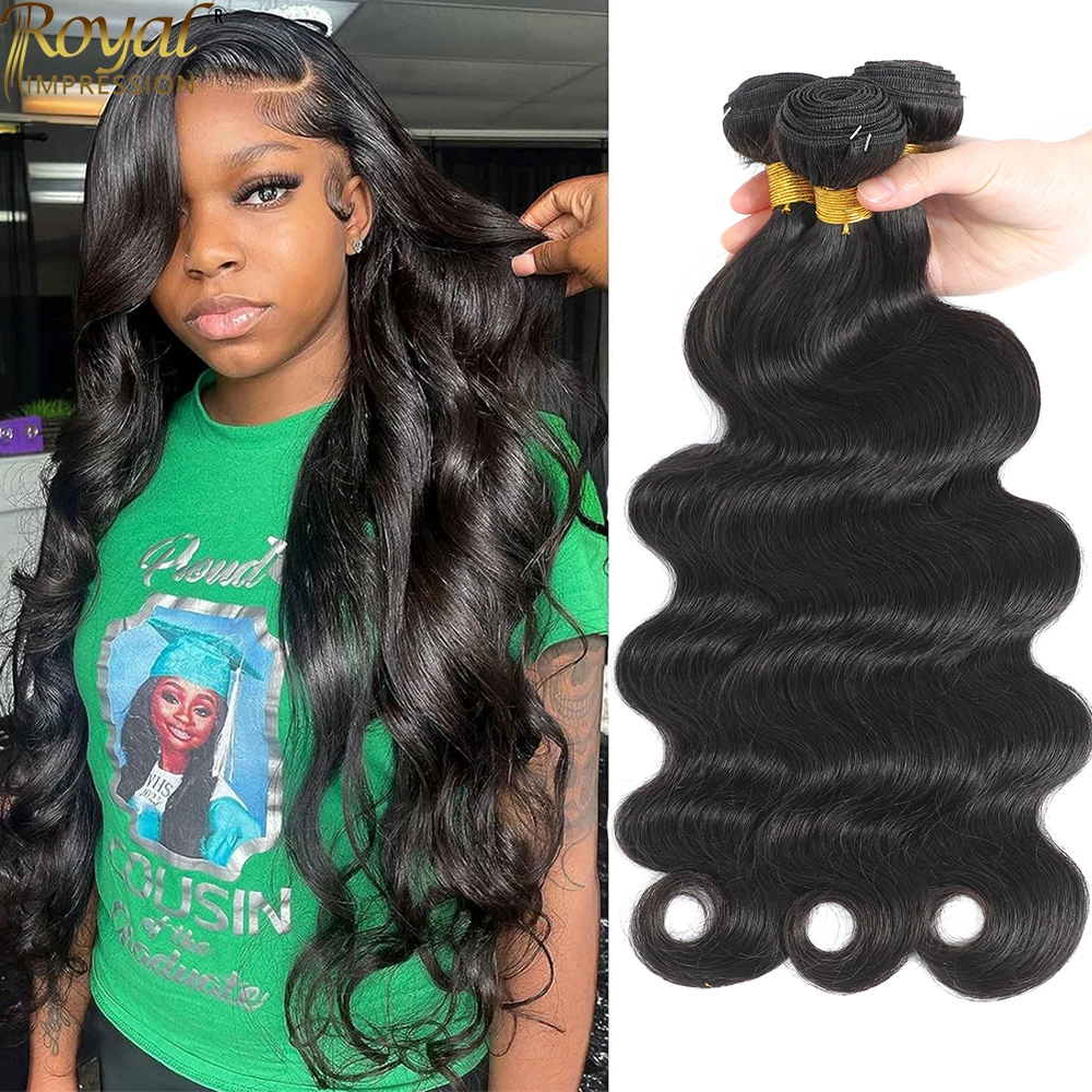 Cor natural onda do corpo brasileiro feixes de cabelo humano 100% feixes de cabelo humano tecer pacotes extensão do cabelo para mulher negra