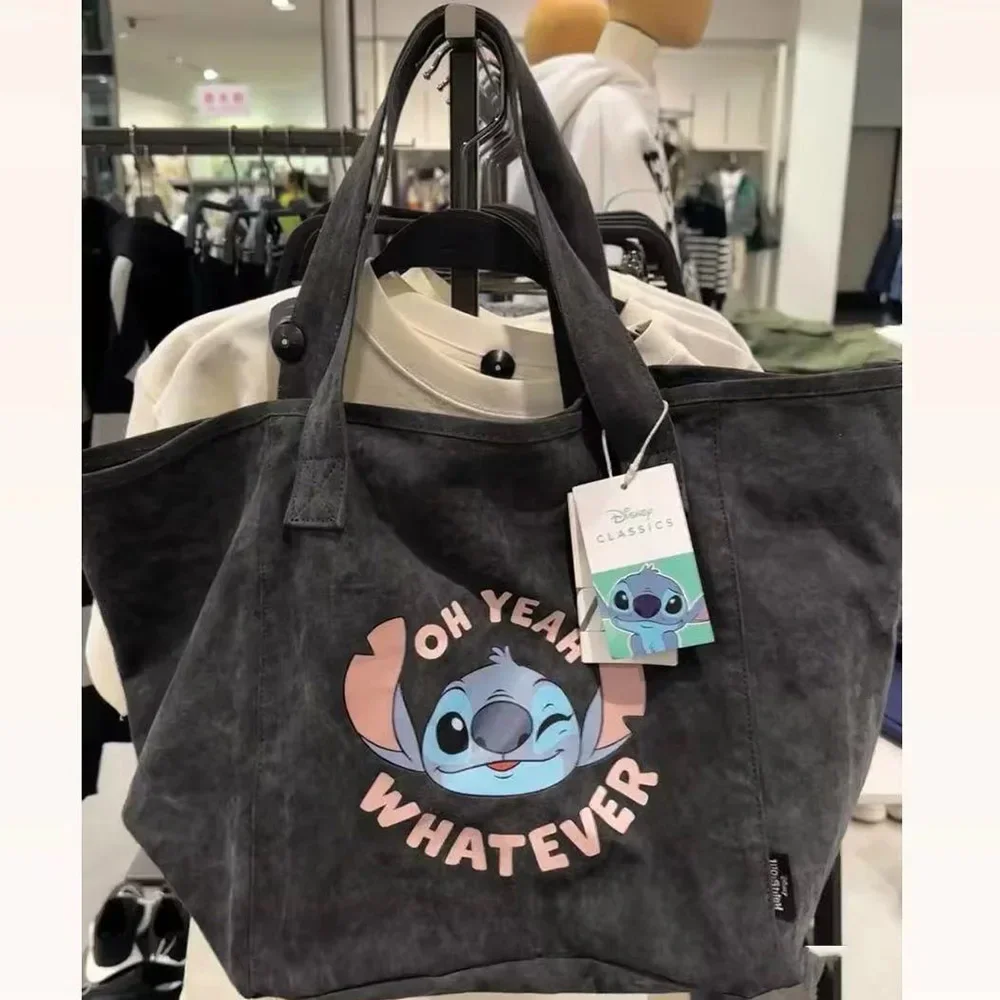 

Stitch Cartoon Handbags Large Capacity Anime Tote Casual All-match Satchel Women's Fashion Storage Bags Outdoor Travel Backpacks