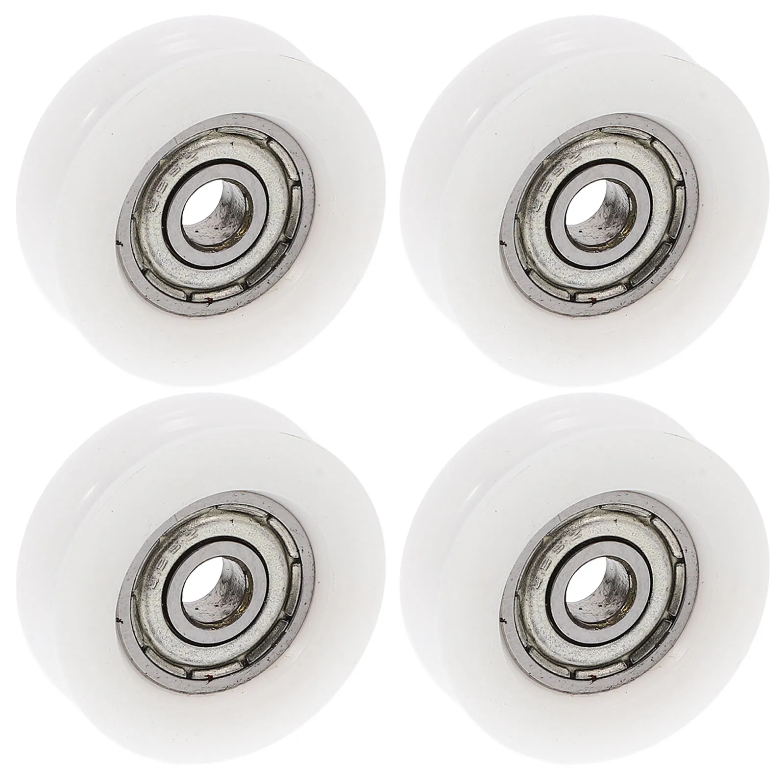 

4pcs Nylon U Groove Bearings Plastic Wheel Guide For Sliding Doors Windows Drawer Mechanisms Smooth Garage Door Pulley