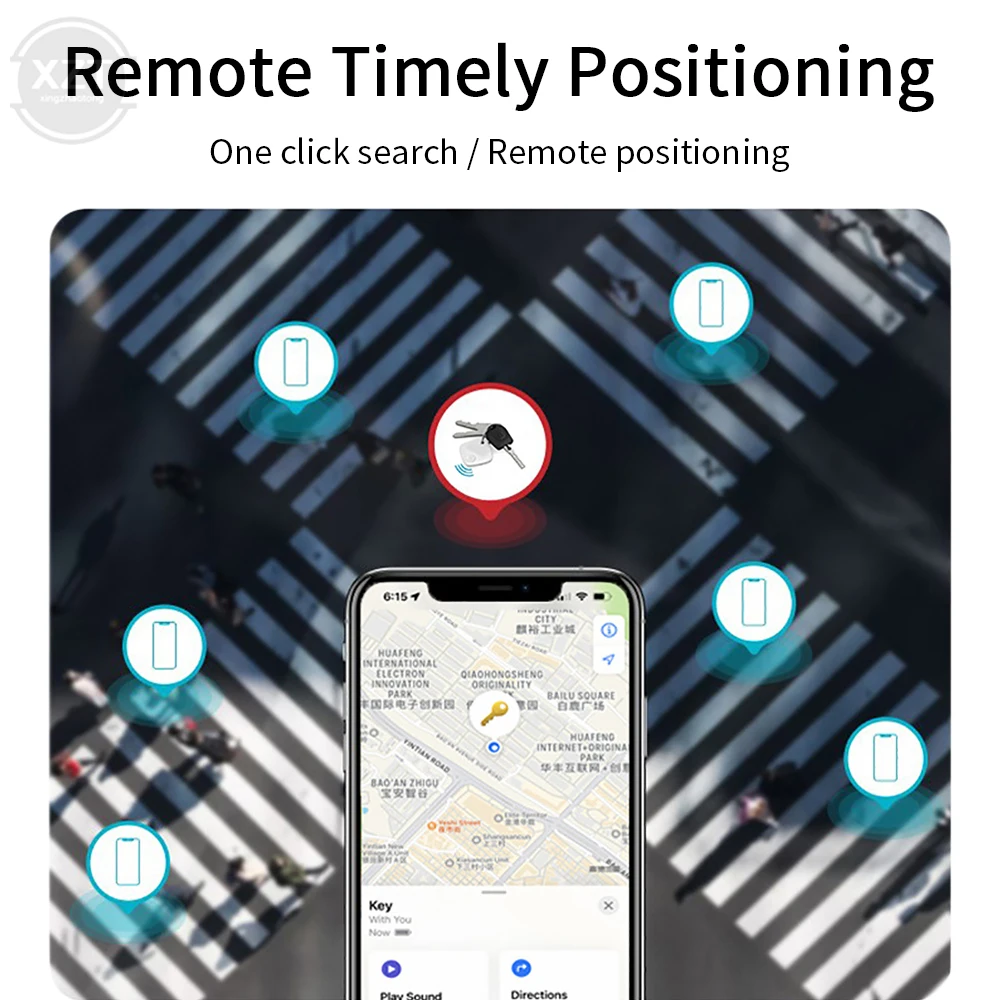 Mini Tracking Device Tracking Air Tag Chave Criança Finder Pet Tracker Localização Inteligente Bluetooth Tracker Para IOS Iphone Findmy APP