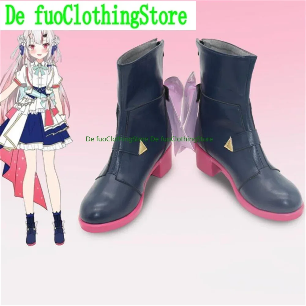 

Nakiri Ayame Virtual YouTuber VTuber Cosplay Shoes Boots Game Anime Halloween Christmas DefuoClothing Shoes Store