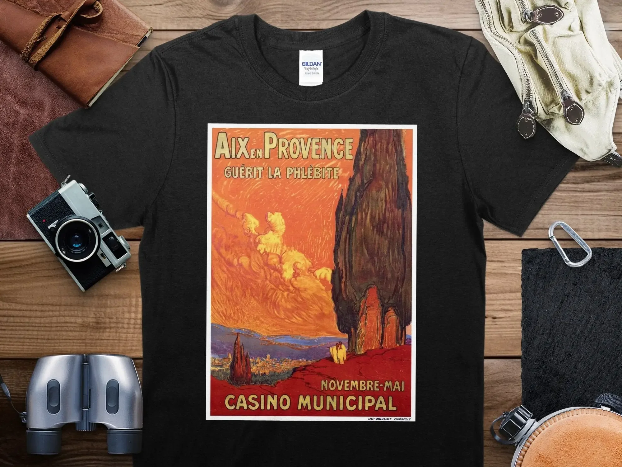 Vintage Provence T-shirt, Provence Travel Shirt