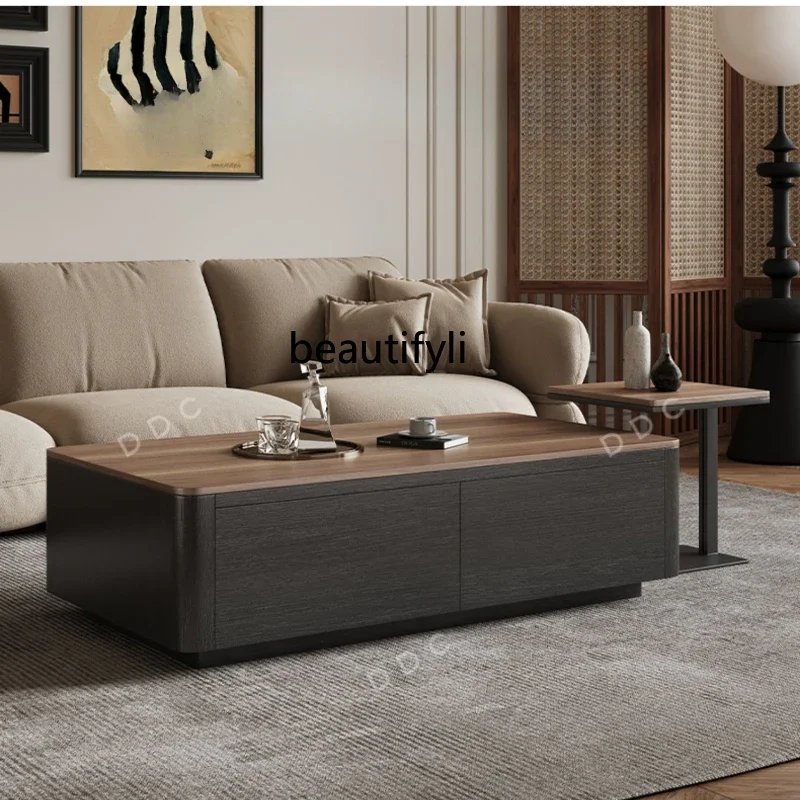 Rectangle coffee table simple modern household small apartment square side table combination