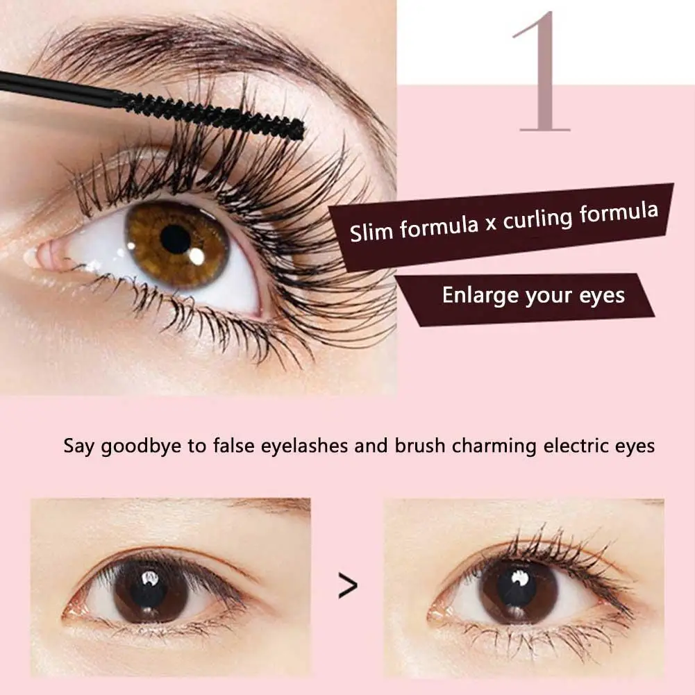 4D Mascara Wholesale Thick Slender Curling Waterproof Effect Anti-sweat Cosmetics Smudge Mascara Lasting Without W6U4