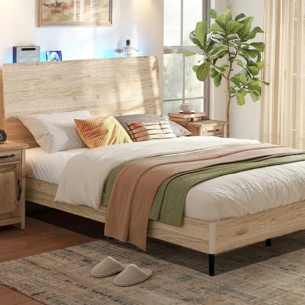 Linsy Wood Bed Fram…