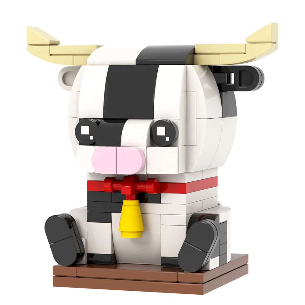MOC الحيوانات Brickheadz الكسل ختم الماشية فرس النهر الكركدن النسر البطريق متوافق ألعاب مكعبات البناء للأطفال أصدقاء الهدايا ثلاثية الأبعاد #2