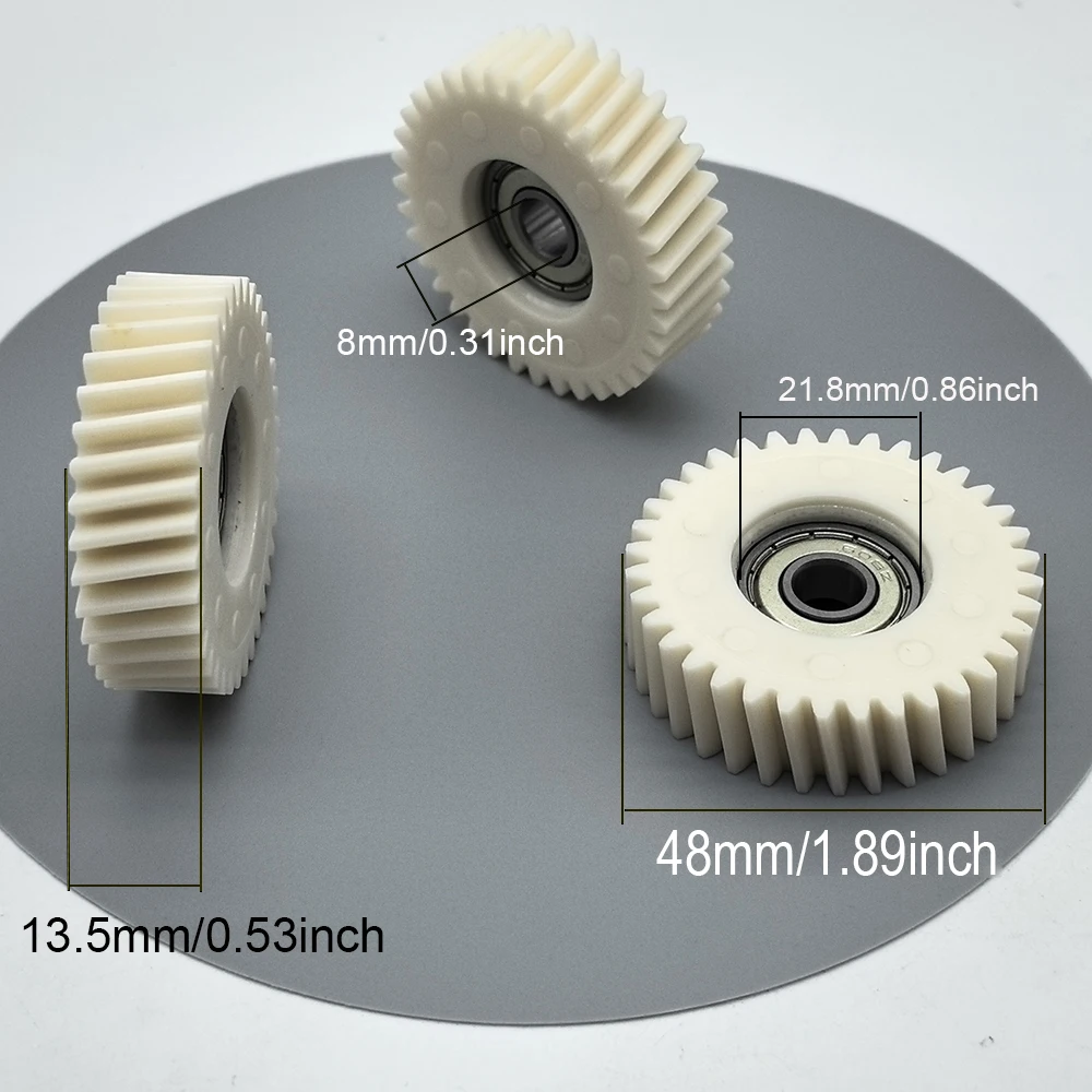 47.5x13.5mm Oblique Gear 36T Helical Gears With 608z Bearings Electric Vehicle Nylon Gear MTB Bike 500W/750W Hub Motor Parts
