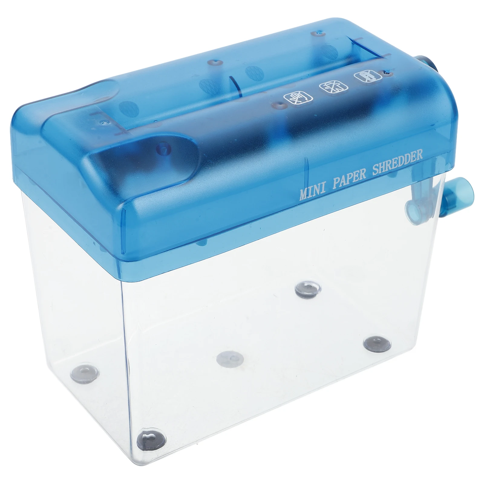 

1pc Manual Shredder Compact Paper Desktop Home Office Plastic Hand Operated Document Mini Shredder Portable Business