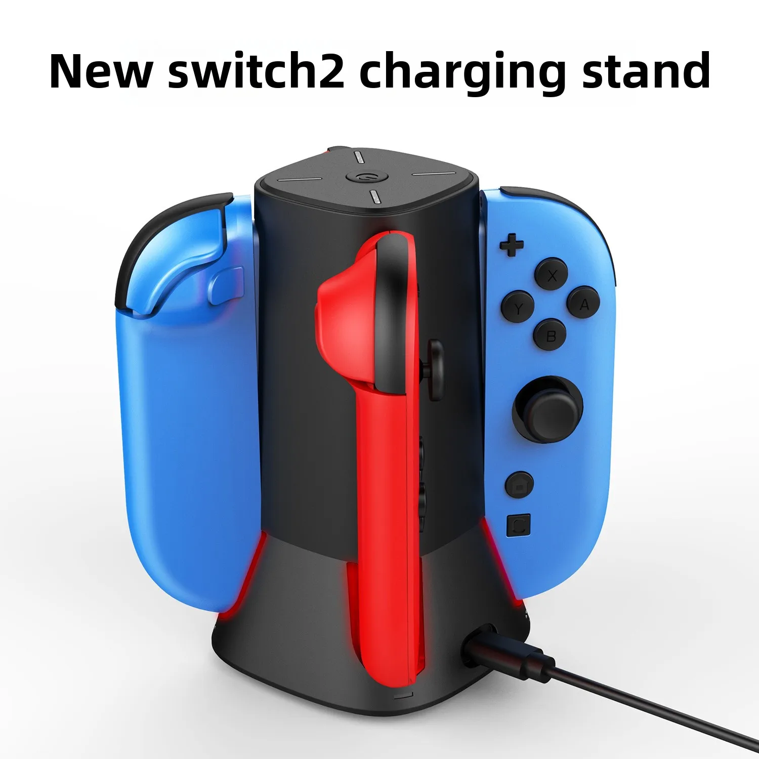 

For Nintendo Switch 2 controller charger dock Joy-Con quad charging controller RGB colorful dock for Switch 2 accessories