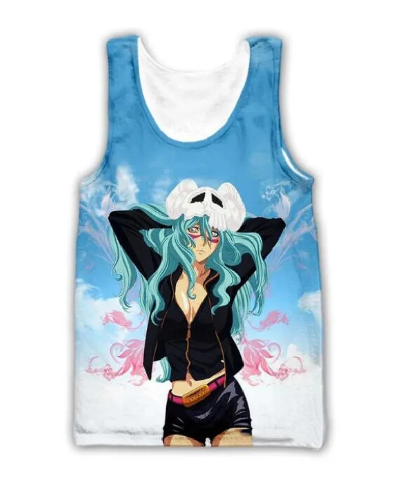 

New Fashion Men/Women Bleach 3D Printed Sleeveless Vest Streetwear Men Loose Sporting Tank Top B012