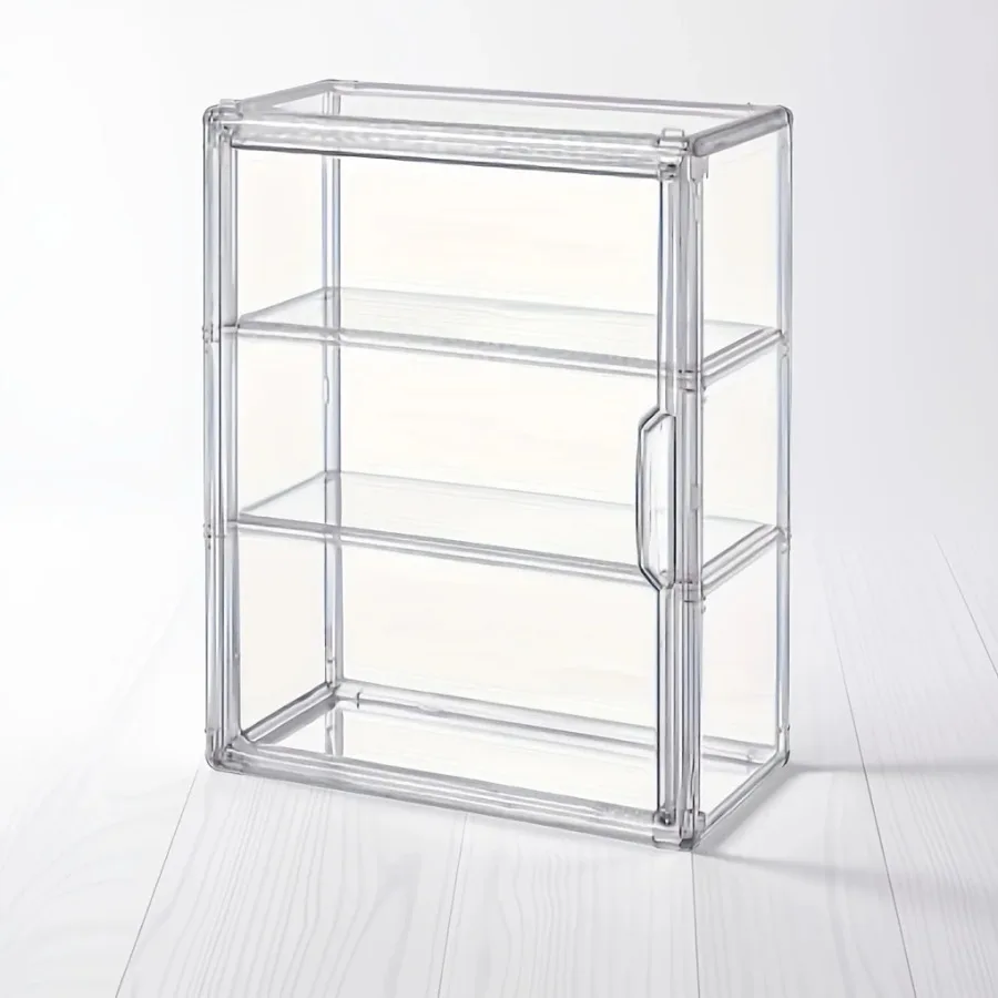 

Versatile Clear Acrylic Display Cabinet - Makeup, Handbags, Toys & Bathroom Storage | Modern Multi-Tier Shelf for Home