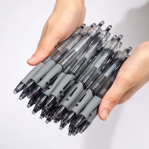 13/30 pz Penne Gel Retrattili Set Nero/Rosso/Blu Inchiostro Penna A Sfera per la Scrittura Ricariche Accessori Per Ufficio Materiale Scolastico Cartoleria