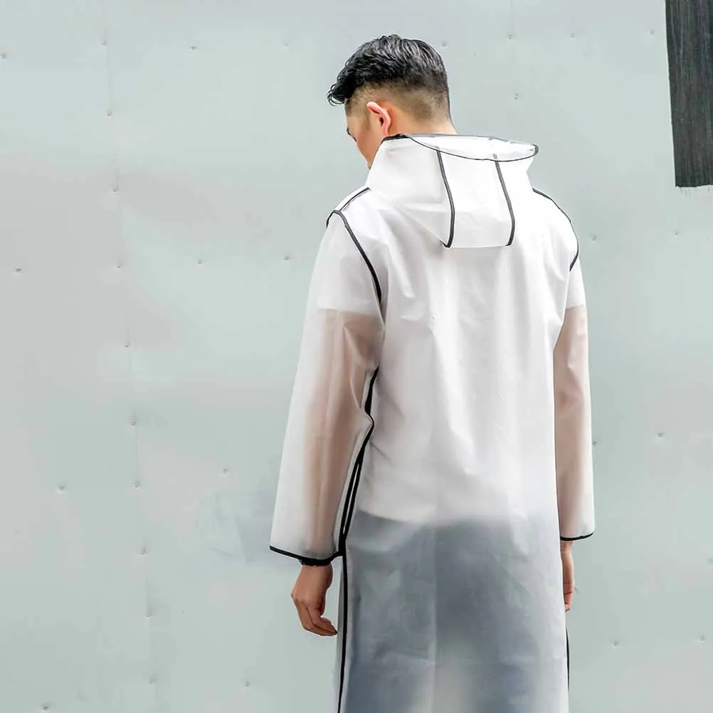 

Anti-Droplet Raincoat Eva Waterproof Rain Poncho With Elastic Hood Protection Rainwear For Outdoor Travel Camping Hiking