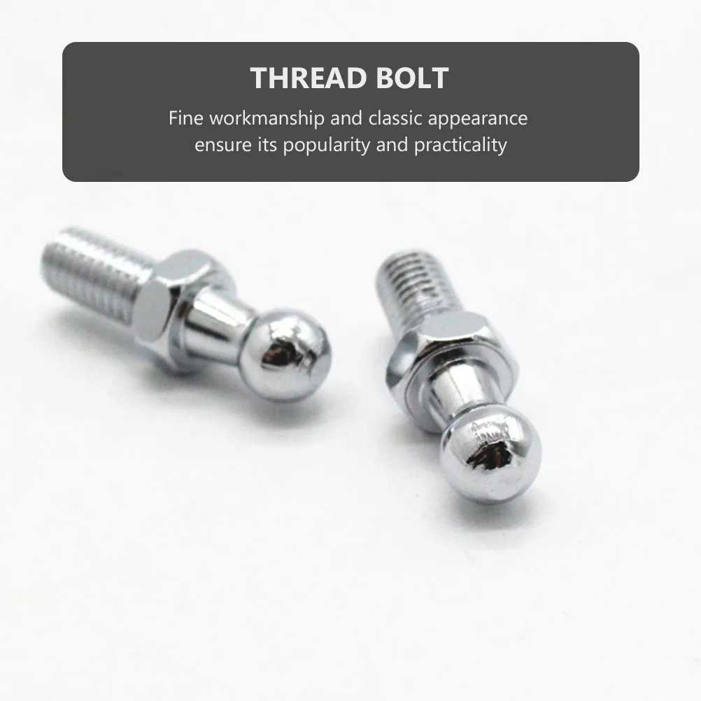 

2pcs Ball Head Bolt Galvanized Steel Corrosion Resistance Threaded Screw Door Handles Faucet Knobs Water Pipe Car Seats
