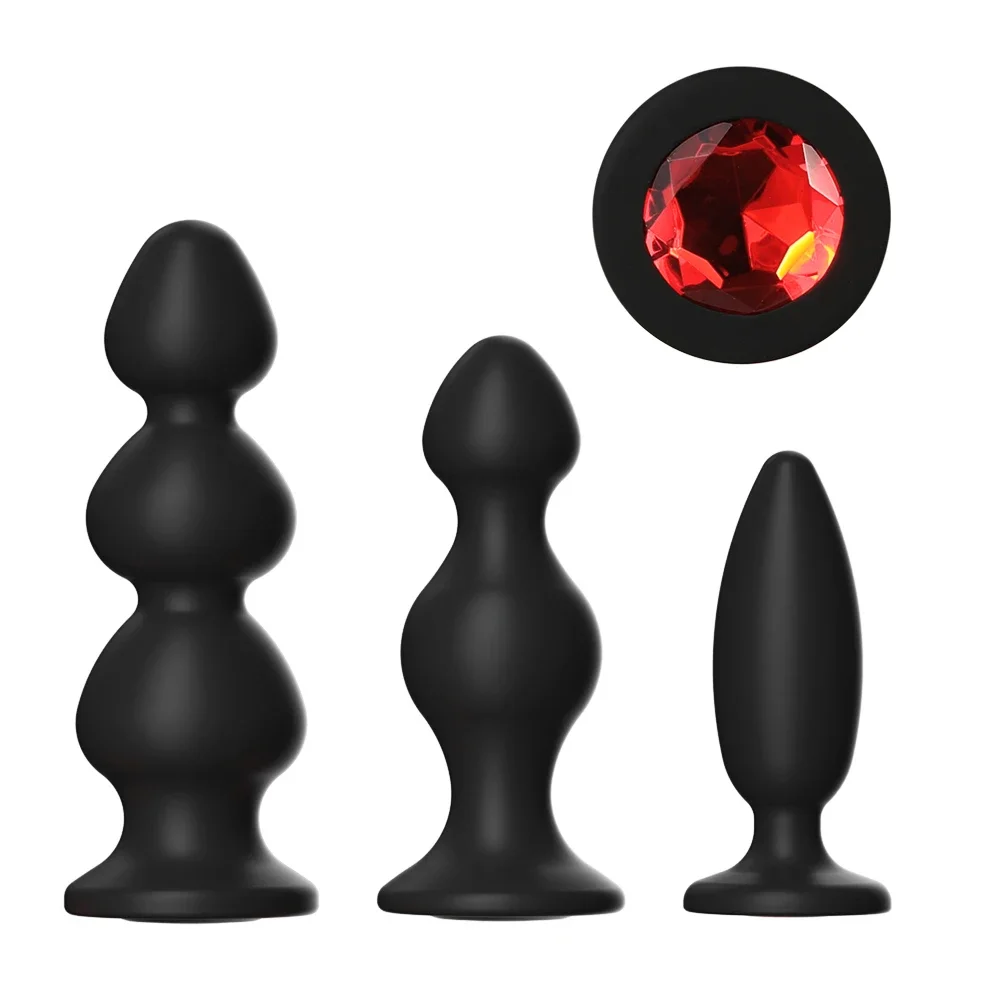المكونات الشرج سيليكون للنساء الشرج المهبل المتوسع القاع مع الماس الملون لعبة الجنس الكبار ألعاب زوجين أداة المنتجات المثيرة