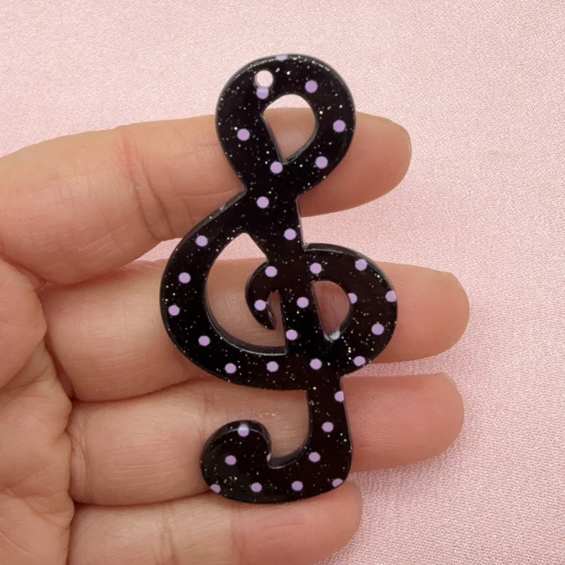 10pcs Star Note Acrylic Accessories DIY Hair Clip Headpiece Handmade Material Cream Glue Phone Case Wholesale image 4