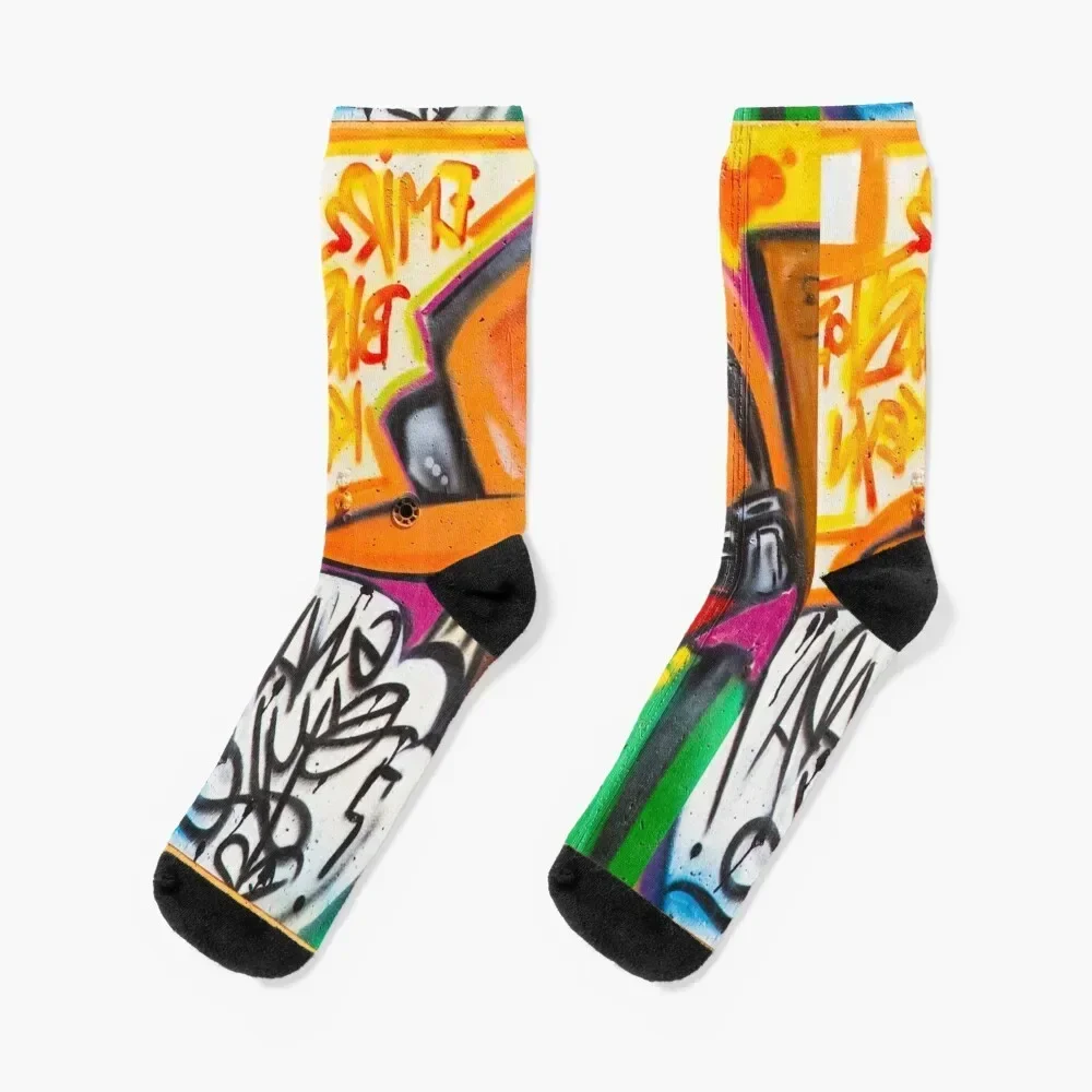 

DJ Street art Socks christmas stocking Climbing halloween warm winter Socks For Women Men's